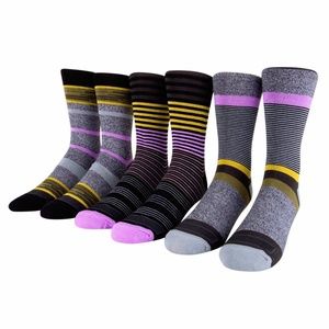 Ike Behar 3 Pair Colorful Patterned Dress Socks